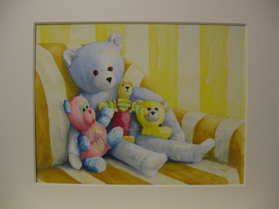 Knuffels, 30 x 40 cm, aquarel  1997